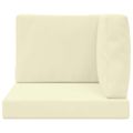 vidaXL Vankúš na vonkajšiu pohovku Polyester Krémová 60 x 60 cm