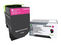 Vysoká výťažnosť - purpurová - originálna - kazeta s farbivom LCCP - pre Lexmark CS417dn, CS517de, CX417de, CX517de