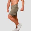 Bežecké šortky 2in1 Pulse Vetiver - GymBeam, veľkosť L, veľkosť oblečenia L