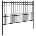 vidaXL Spike prstenec plot HORST 200 x 166 cm Čierna