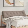 vidaXL Poduška na chrbát Sivohnedá 180 x 50 cm Mikrovlákno