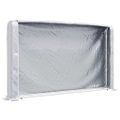 vidaXL Regál na krbové drevo s pláštenkou 250x25x150 cm