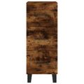 vidaXL Vysoká skrinka dymový dub 34,5x34x180 cm spracované drevo