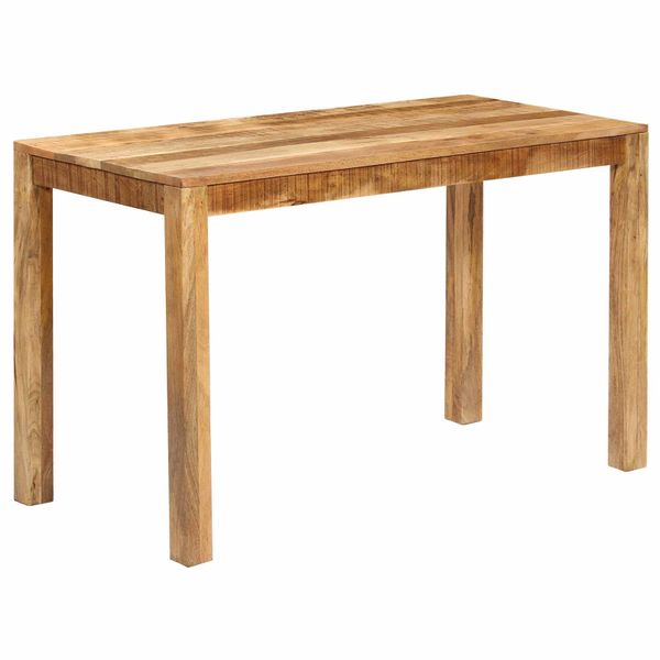 vidaXL Jedálenský stôl Hnedá 60 x 120 x 76 cm Masívne mango drevo