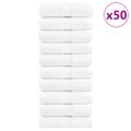 vidaXL Prémiové umývacie utierky SOLUND 50 ks biele 15x21 cm 600 g/m²
