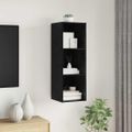 vidaXL Zostava TV skriniek 37 x 37 x 107 cm Čierny dub