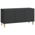 vidaXL TV skrinka 99 x 34,5 x 50 cm Čierna Kompozitné drevo