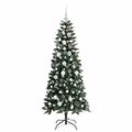 vidaXL Umelý vianočný stromček Zelená 150 cm PVC, plast a oceľ
