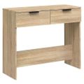 vidaXL Konzolový stolík dub sonoma 90x36x75 cm spracované drevo