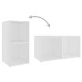 vidaXL TV skrinky 4 ks, biele 72x35x36,5 cm, kompozitné drevo