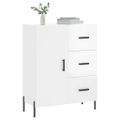 vidaXL Komoda lesklá biela 69,5x34x90 cm spracované drevo