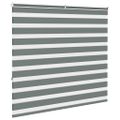 vidaXL Zebra roleta tmavošedá 160x150 cm šírka látky 155,9cm polyester