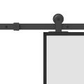 vidaXL Posuvné dvere s kovaním 76x205 cm ESG sklo a hliník