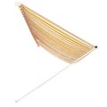 vidaXL Zaťahovacia markíza 400x150 cm žlto-biela