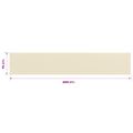 vidaXL Balkónová markíza krémová 75x400 cm HDPE