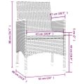 vidaXL 9-dielny vonkajší jedálenský set so sedákmi polyratanový čierny
