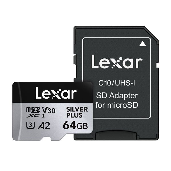 Karta pamäte Lexar High-Performance Silver Plus microSDXC 64GB + adaptér