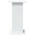 vidaXL Barový stôl s policami biely 60x60x102 cm kompozitné drevo