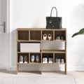 vidaXL Stojany na topánky 2 ks stohovateľné dub artisan 89,5x30x40 cm