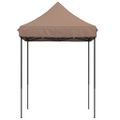 vidaXL Skladací pop-up párty stan hnedý 200x200x306 cm