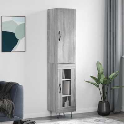 vidaXL Vysoká skrinka dub sonoma 34,5x34x180 cm spracované drevo