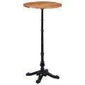 VidaXL Bistro Table Noha Čierna 52x52x108 cm Liatina