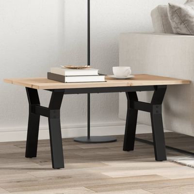 vidaXL Konferenčný stolík v tvare Y 80x50x40 cm borovica a oceľ