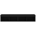 vidaXL TV skrinky s LED svetlami 2 ks čierne 80x30x30 cm