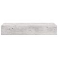 vidaXL Zásuvkové police nástenné 2 ks betónovo-sivé 60x23,5x10 cm MDF