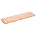 vidaXL Stolová doska svetlohnedá 160x50x(2-6)cm ošetrený masív hrany