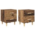 vidaXL Skriňa pod posteľ 2 ks Staré drevo 40 x 35 x 47.5cm
