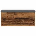 vidaXL Úložná lavica Old Wood 102x42x45 cm Konštruktérske drevo