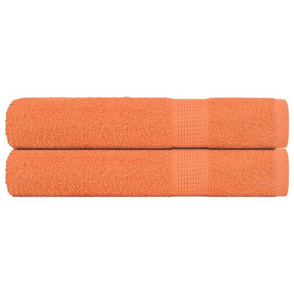 vidaXL Saunové osušky FROGN 2 ks oranžové 80x200 cm 360 g/m²