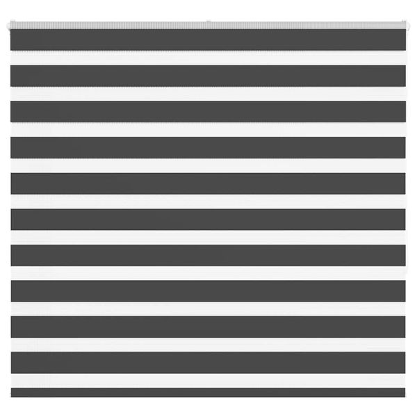 vidaXL Zebra roleta čierna 155x150 cm šírka látky 150,9cm polyester