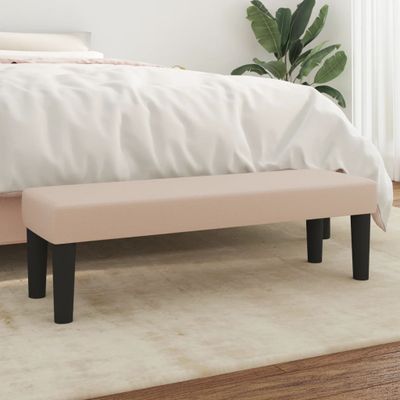 vidaXL Lavička kapučínová 100x30x30 cm umelá koža