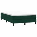 vidaXL Posteľný rám boxsping bez matracom tmavozelený 120x210 cm zamat