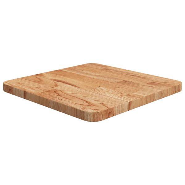 vidaXL Štvorcová stolová doska bledohnedá 40x40x2,5cm lakovaný dub