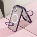 Magnetické kruhové puzdro pre iPhone 13 6,1" fialová