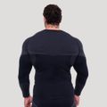 Bezšvové tričko s dlhým rukávom OG1 Black/Grey - GymBeam, veľkosť L