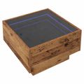 vidaXL Konferenčný stolík Staré drevo 50 x 50 x 30 cm