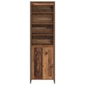 vidaXL Vysoké skrinky Staré drevo 60 x 36 x 200 cm Kompozitné drevo