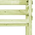vidaXL Záhradná pergola s lavičkou 130x60x230 cm, impregnovaná borovica
