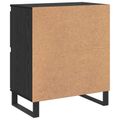 vidaXL Servírovacia skriňa Čierny dub 60 x 35 x 70 cm