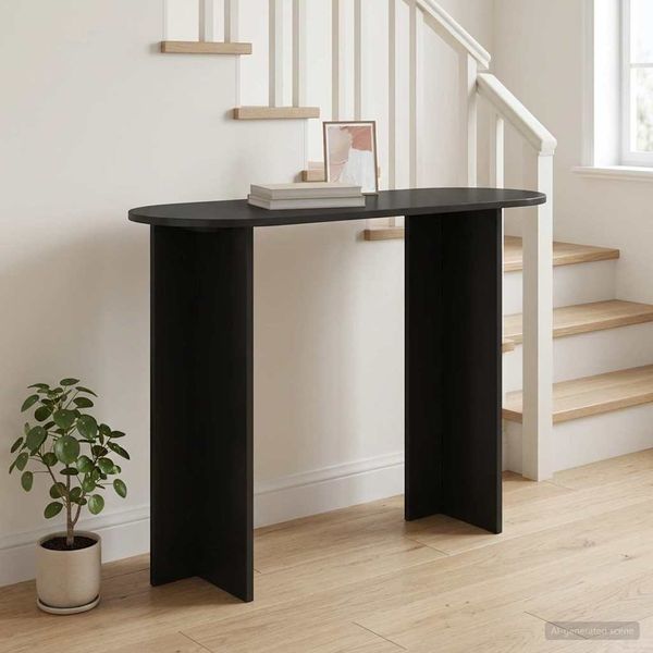 vidaXL Konzolový stôl Čierny dub 100 x 39,5 x 75 cm Kompozitné drevo
