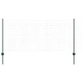 vidaXL Zvarené pletivo s podperami 50 x 1 m PVC potiahnutá oceľ Zelená