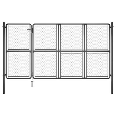 vidaXL Záhradná brána z ocele 350x175 cm antracitová