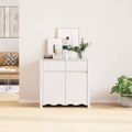 vidaXL Servírovacia skriňa so zásuvkou Drammen Biela 79 x 43 x 75.5 cm