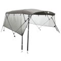 vidaXL Strieška Bimini so 4 oblúkmi a stenami 243x(170-182)x137 cm