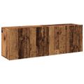 vidaXL TV skrinky nástenné 2 ks staré drevo 60x30x41 cm