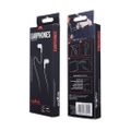 Káblové slúchadlá Maxlife MXEP-01 jack 3,5mm biele